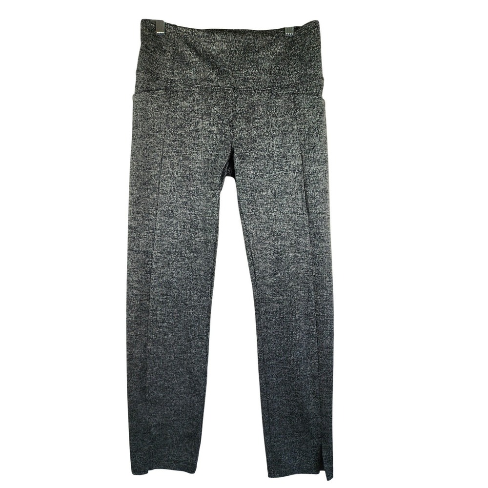 Athleta Herringbone Women S Mercer Leggings Gray Stretch Skinny Athleisure Yoga - Picture 1 of 10